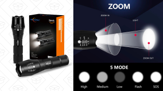 Grab Two Zoomable LED Flashlights For $10